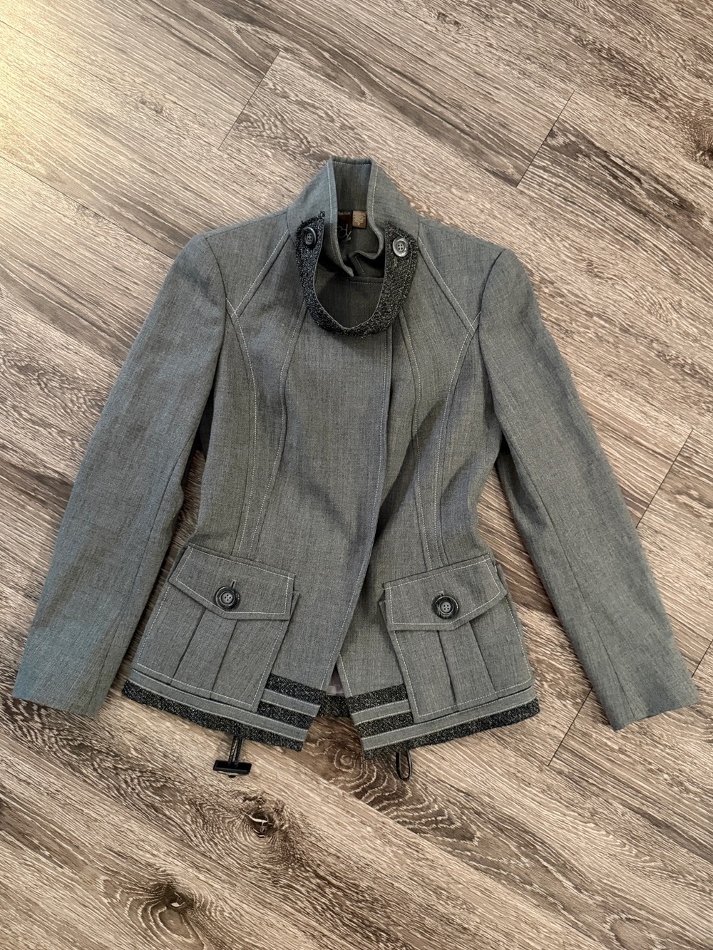 Andy The Anh Grey Unique Blazer Jacket
